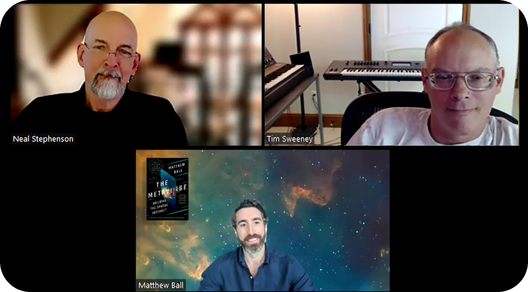 A video conversation with Neal Stephenson, Tim Sweeney, and Matthew Ball about Unreal Engine 6.